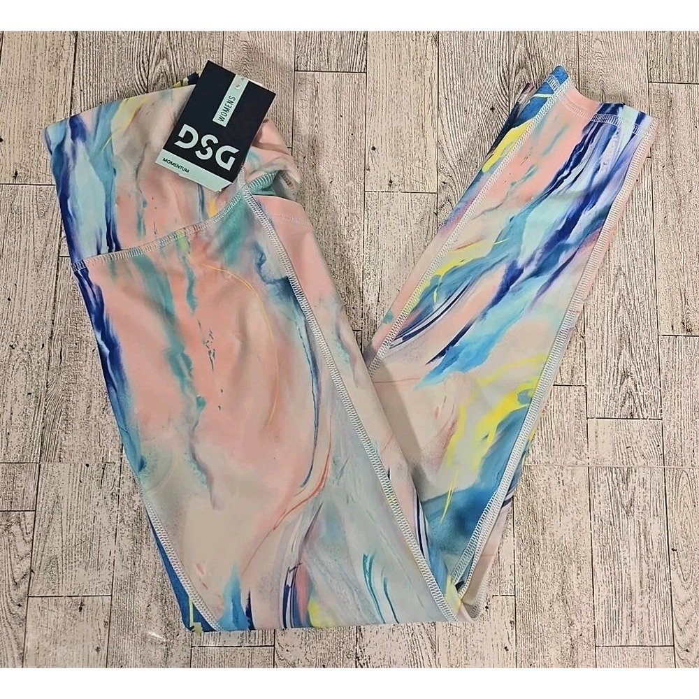 DSG Tights XS 7/8 High Rise Activewear Womens +50 UV Moisture Wicking NEW